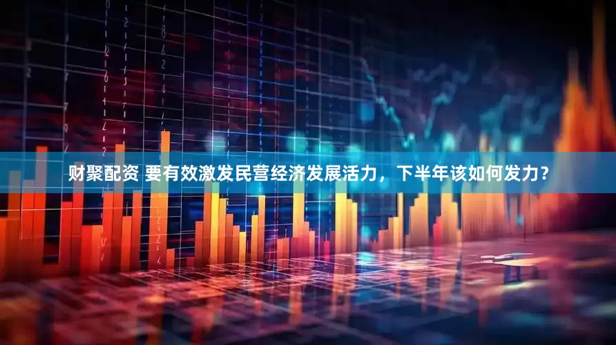 财聚配资 要有效激发民营经济发展活力，下半年该如何发力？